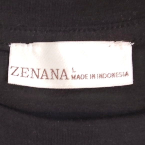 Zenana women's black pull over top size (L) - Picture 4 of 12